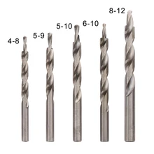 4-8/5-9/5-10/6-10/8-12mm HSS Twist Step Drill Bit Pocket Hole Drill Bits Wooden Drill 4-8/5-9/5-10/6-10/8-12mm HSS Twist Step Drill Bit Pocket Hole Drill Bits Wooden Drill