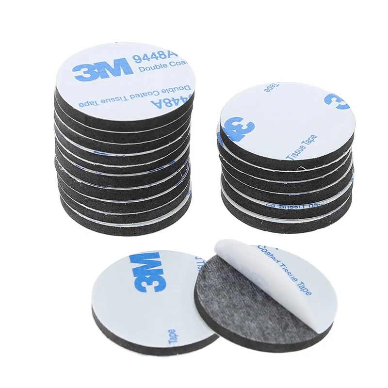 

50pcs Double Sided Black Foam Tape Strong Pad Mounting Rectangle Adhesive High Temperature Resistance Square Car & Home Use