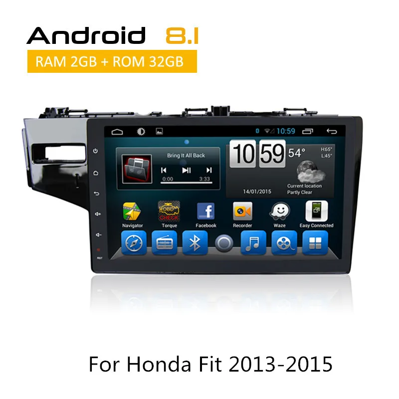 

Android 6.0/8.1 Head Unit For Honda Fit 2013 2014 2015 Octa Core Auto Radio iPod Bluetooth SWC AUX GPS Multimedia No DVD Player