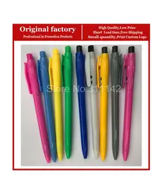 Офисные и школьные принадлежности дешевые Тонкий нажмите шариковая ручка для продвижения, ручка для отеля