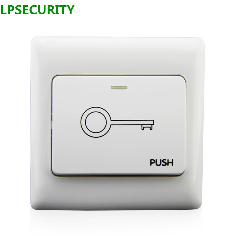 

LPSECURITY 5PCS PER PACK Door Exit Switch Open Release Push Button Switch for Door Lock Access Control System