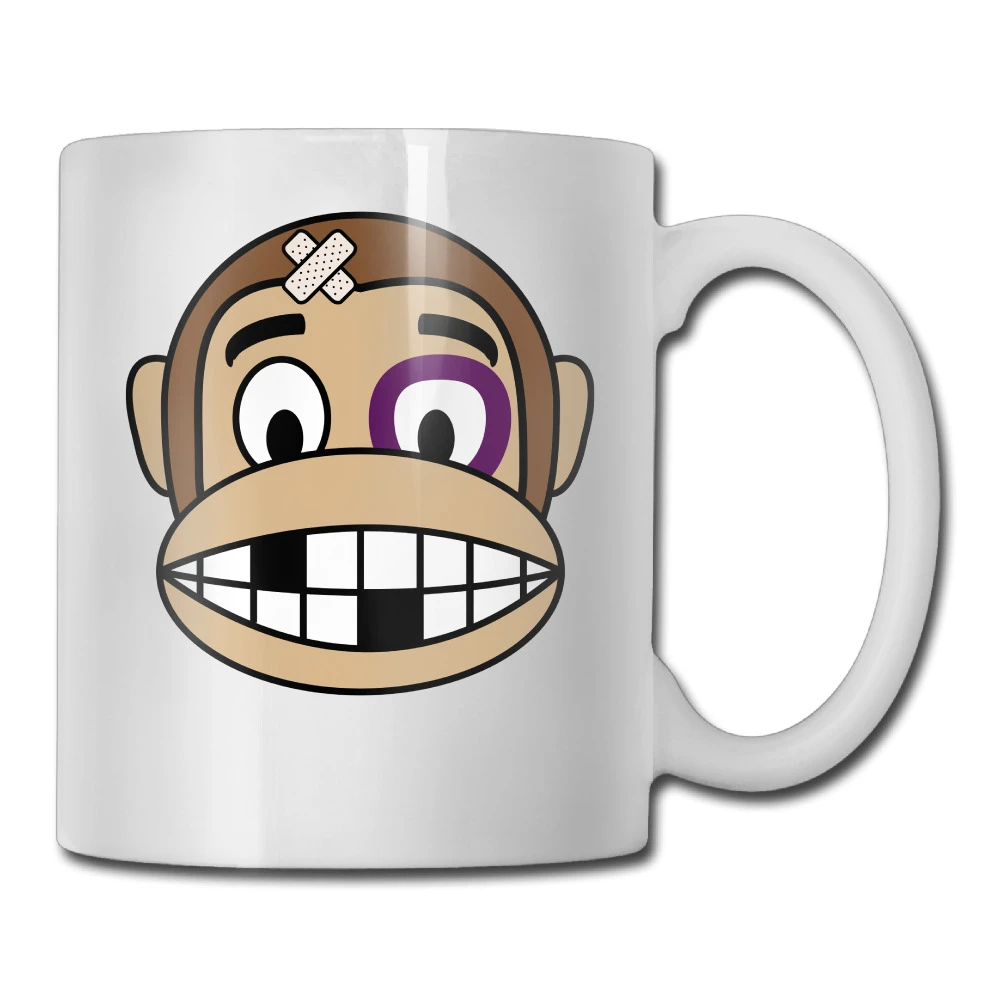 猿絵文字ファイターコーヒーマグ屋外子供tazasセラミックタンブラーcaneca茶カップ A Cup Tea Cupceramic Tumbler Aliexpress