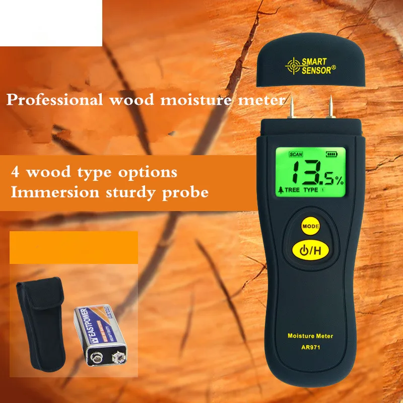 AR971 Digital Wood Moisture Meter timber moisture meters Hygrometer