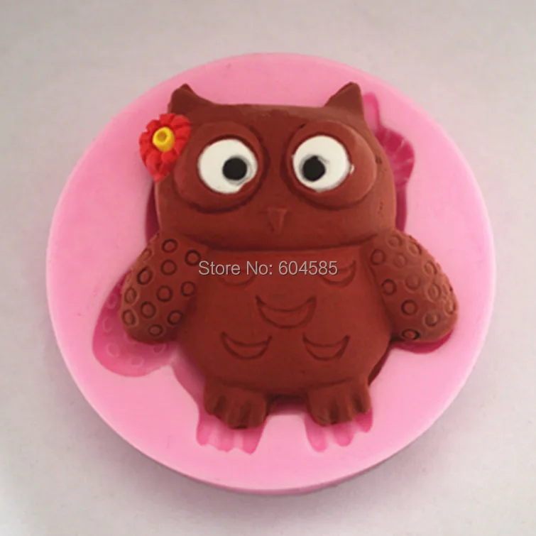 Маленькая мультяшная сова помадки формы для торта мыло шоколад форма кухни