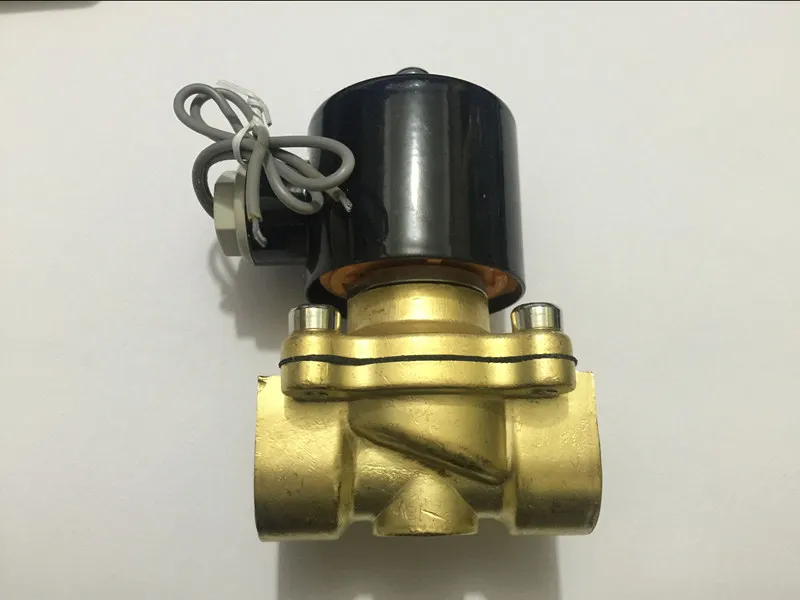 

Electric Solenoid Valve Water Air N/C 220V AC 3/4" 2W200-20 Option DC12V,DC24V or AC110V AC220V