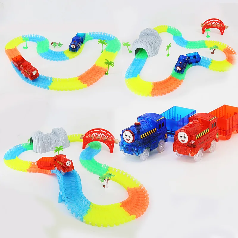 1pc Plastic Tunnel for Magic Glowing Tracks Rail Car