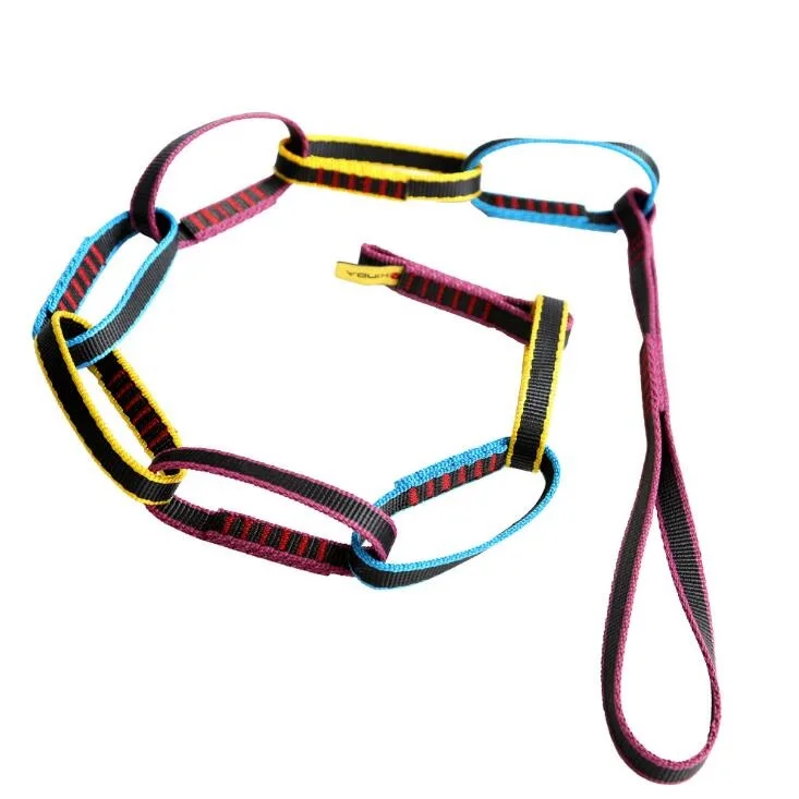 22KN Outdoor Climbing Equipment Downhill Forming Ring Sling Sewn Loop