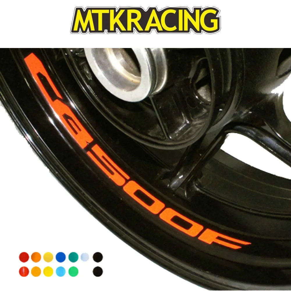 MTKRACING Motorcycle CB500F 8 X CUSTOM INNER RIM DECALS WHEEL