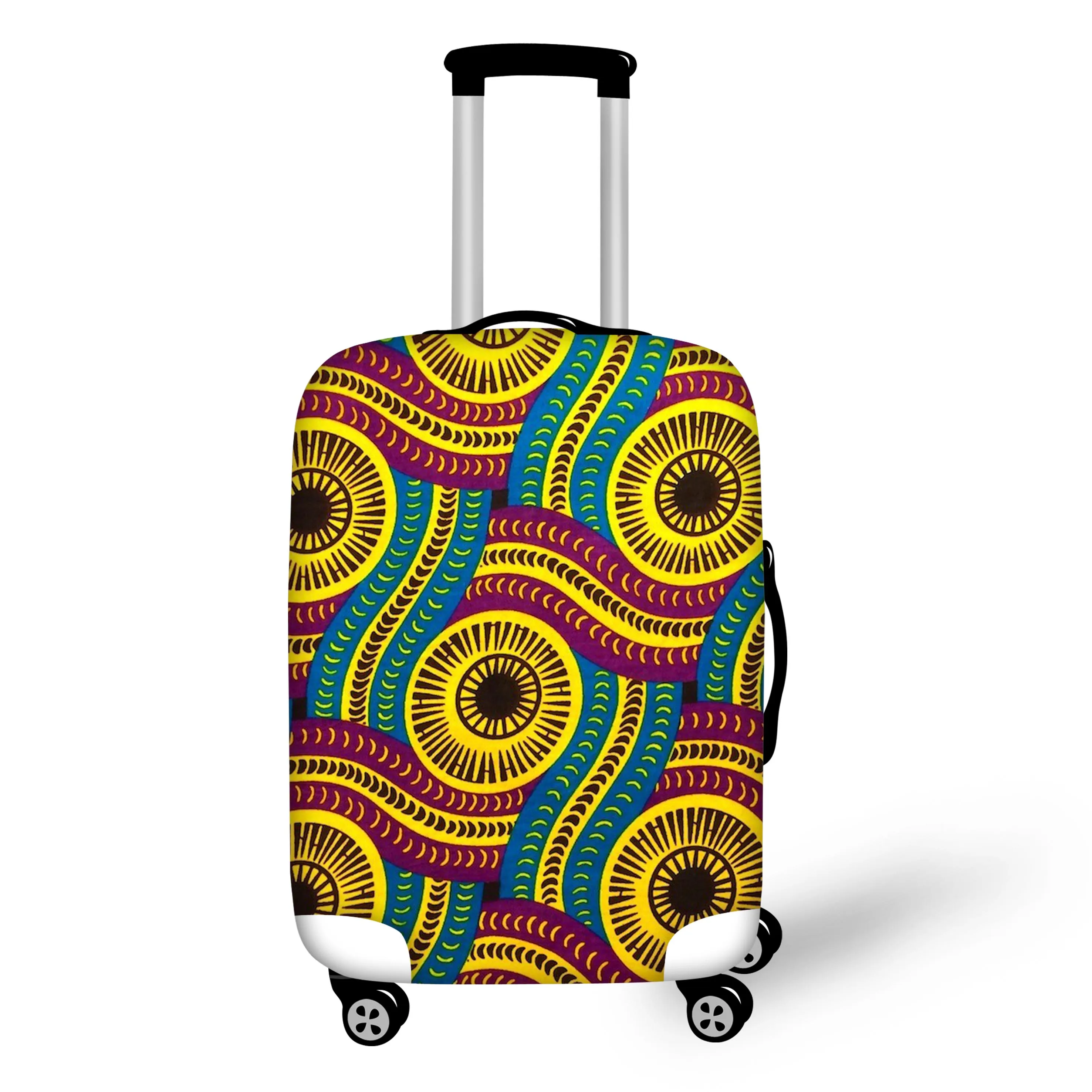 

FORUDESIGNS African Printed Waterproof Elastic Luggage Protective Cover Trolley Suitcase Dust-proof Bag Case Travel Accessories
