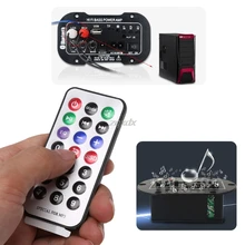 New Car Bluetooth HiFi Bass Power AMP Stereo 220V Digital Amplifier USB TF Remote For Car Home Accessories Z07 Drop ship