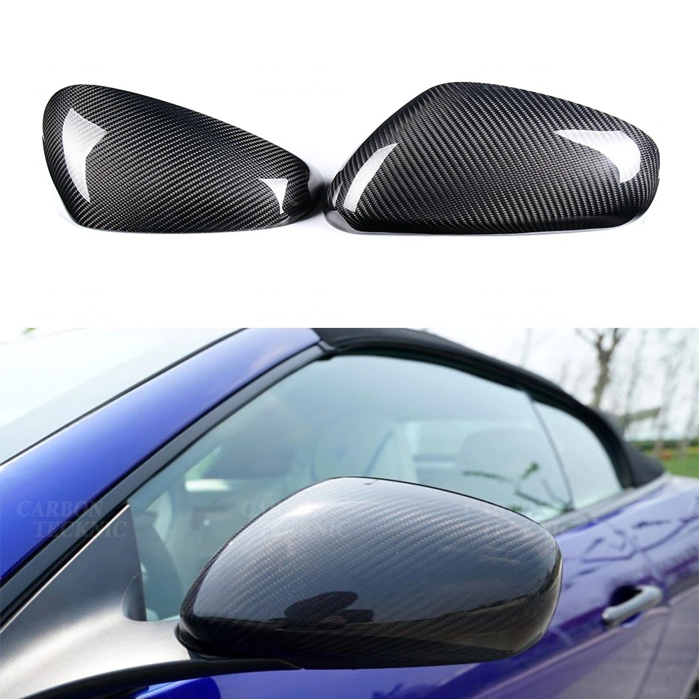 

For Maserati Quattroporte Gran Turismo Gran Cabrio GT GC Dry Carbon Fiber Mirror Cover Rear View cap Gloss Black Sedan 2007-2012