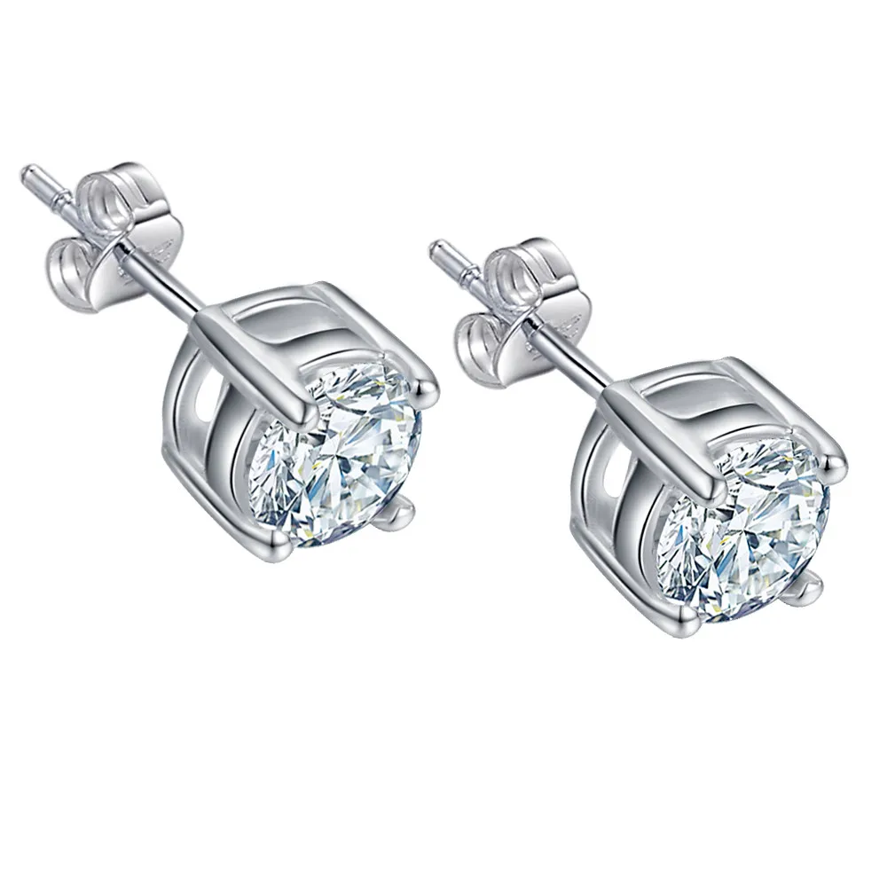 simple fashion high quality Silver Earrings for women Wholesale silver