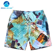 Gailang Брендовые мужские пляжные шорты для тренировок, Мужская одежда для тренировок, спортивные Бермуды, купальники, мужские быстросохнущие шорты для джоггера, боксеры