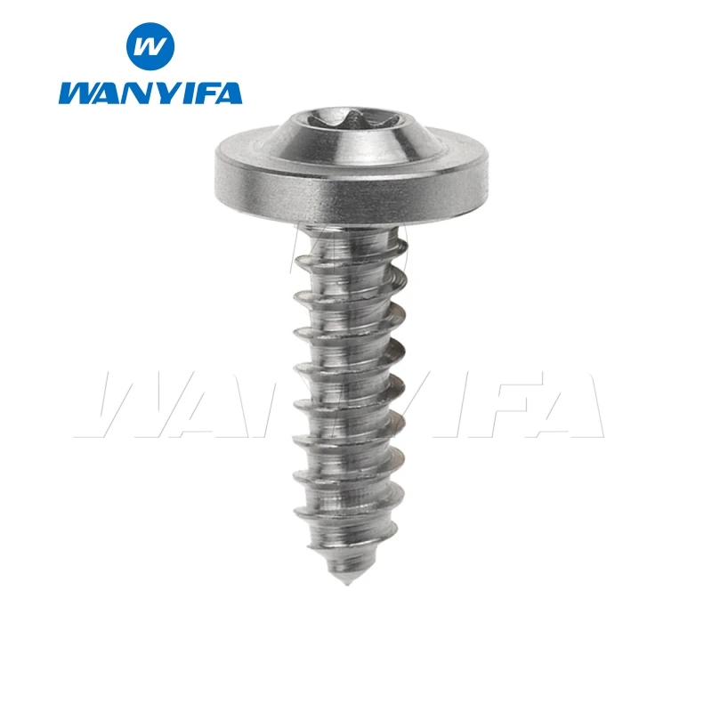 Титановый "Wanyifa" промокните винт M4x15mm M5x15 17 20 мм самонарезающие Кнопка Torx Фланцевая головка для катания на мотоцикле части