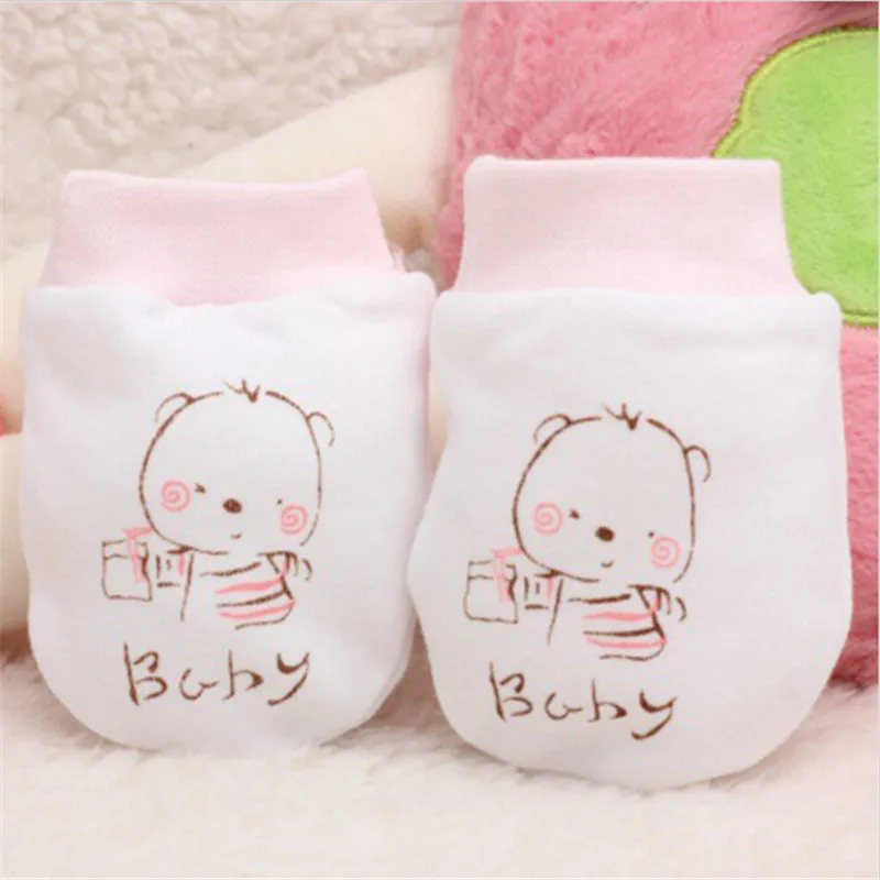 Модные детские перчатки с рисунком из мультфильма для защиты от царапин|baby