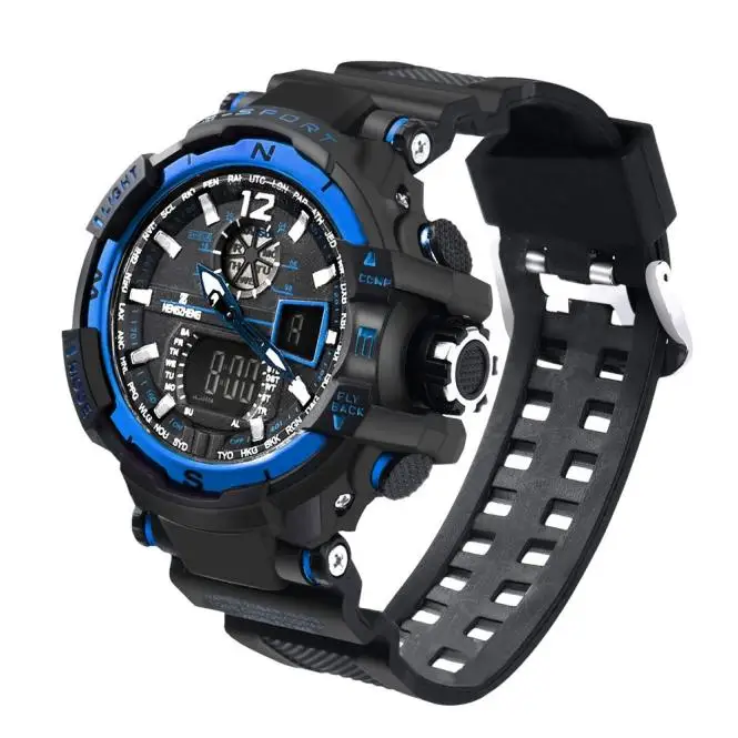 Irisshine i0635 мужской резиновый ремешок светодиодный цифровой спортивный водонепроницаемый Дайвинг кварцевые наручные часы для мужчин часы подарок y91
