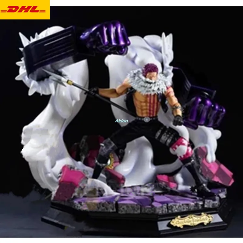 

15" ONE PIECE Dessert Three Star Statue Charlotte Katakuri Bust GK Action Figure Collectible Model Toy BOX Z376