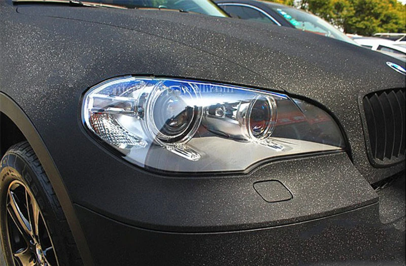 Black Glitter Vinyl Film Wrap-5-8