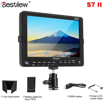 

Bestview S7 II 7 Inch 4K HDMI HD On Camera Monitor LCD Field Monitor 1920*1200 with HDMI & 3G SDI input & output for Canon Nikon