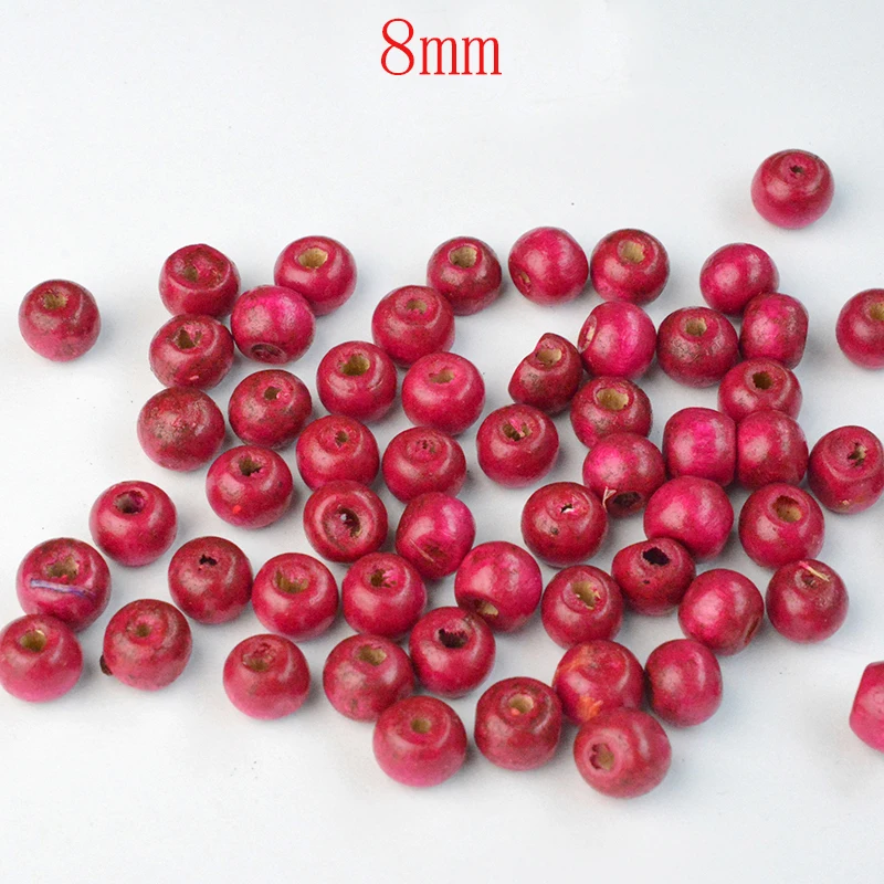 

FLTMRH Wooden Beads Spacer High Qualit Wood Beads For Jewelry Making DIY Findings Necklace