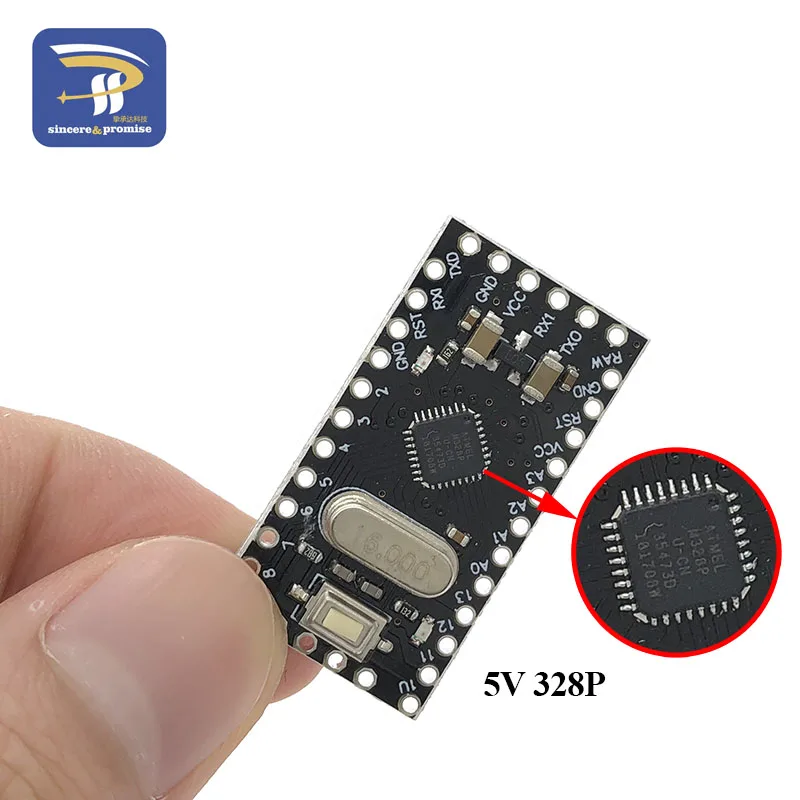 Pro Mini 168/328 Atmega168 5 в 16 м/ATMEGA328P-MU 328P Мини ATMEGA328 5 В/16 МГц для Arduino совместимый нано модуль