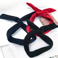 1 шт. повязки для женщин золотые бархатные длинные волосы с толстой широкой стороной бархатная повязка на голову G0408