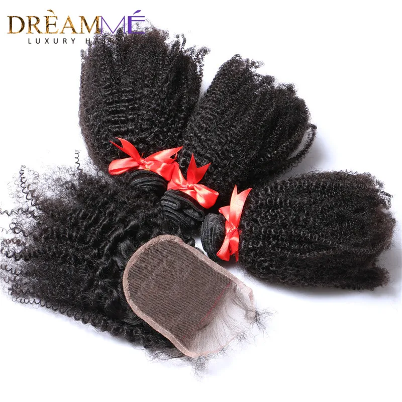 afro kinkly curly human hair extension--4B 4C mongolian hair  (4)