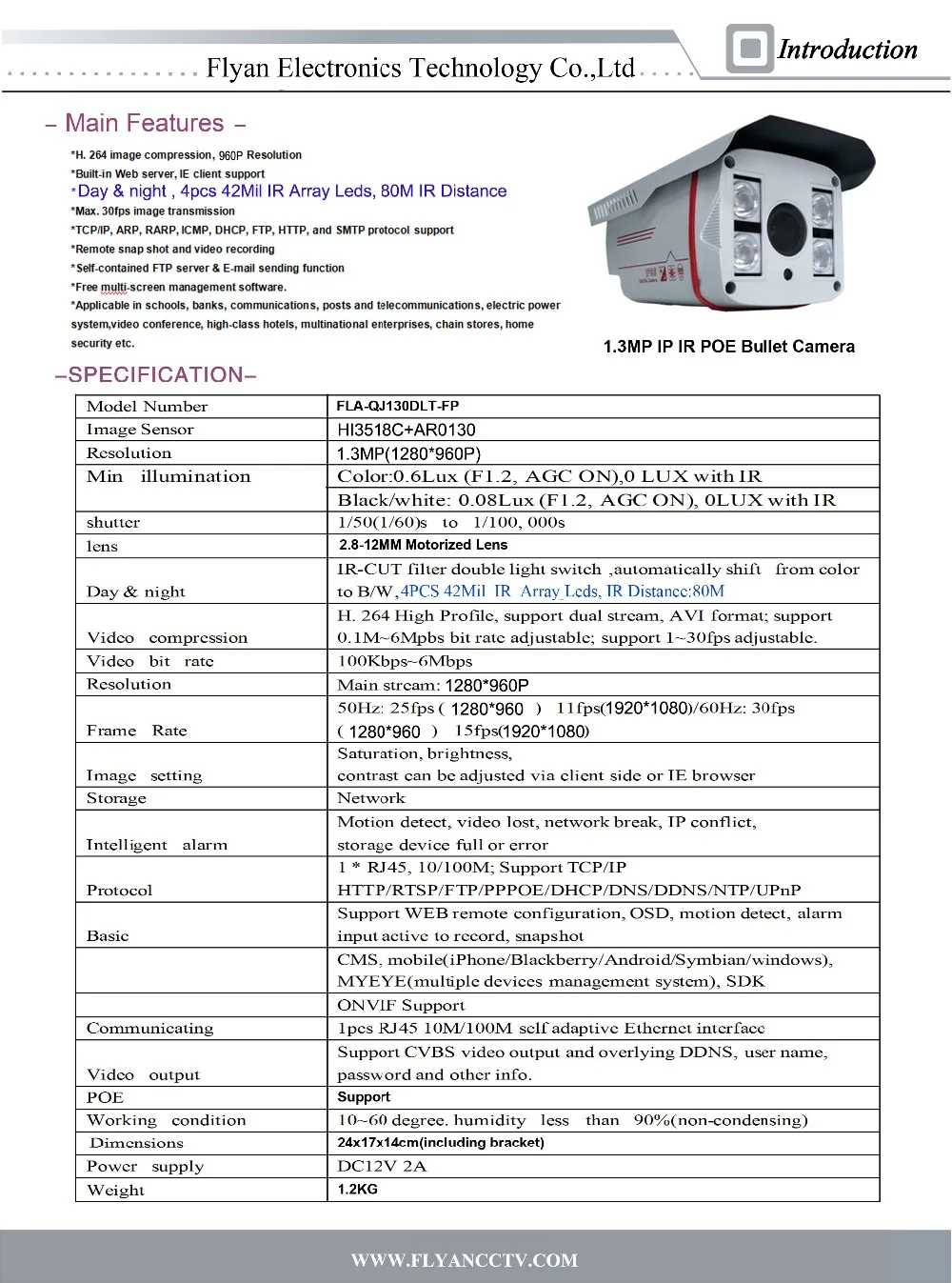 FLA-QJ130DLT-FP Catalogue