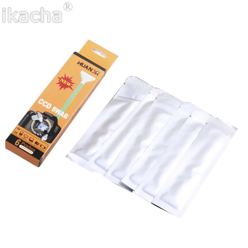 6 PCS CCD Sensor Cleaning Kit / Dry CMOS Cleaner Dry SWAB For Canon For