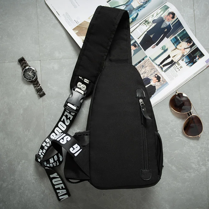 YaHe Мужская Мода Сумка Theftproof поворотный кнопка ткань Оксфорд нагрудная мужская