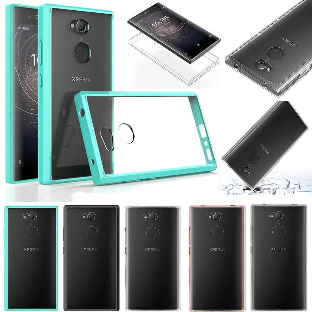 Slim Thin Soft TPU Frame&ampHard PC Back Clear Case Anti Scratch Protective Phone Cover For Sony Xperia L2 H3311 H3321 H4311 H4331 |