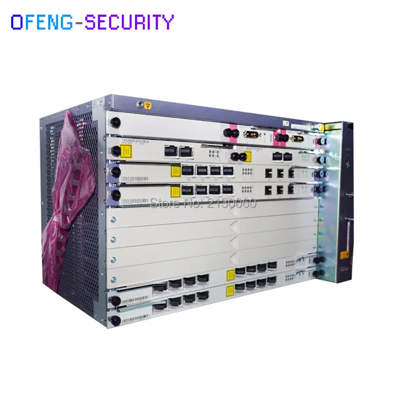 Fibra olt Huawei GPON MA5683T Оборудование для оптоволокна с шасси + вентилятор 2 * scun GICF PRTE SCUN