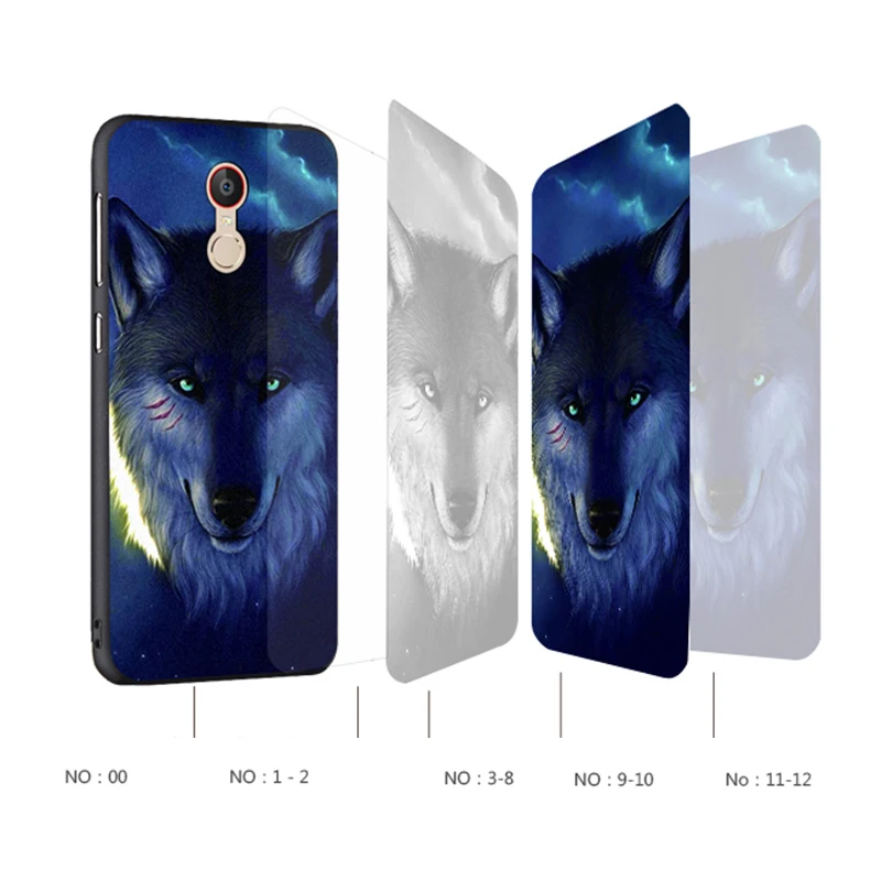 zte nubia z11 max Case Original Cover for zte nubia z11 max Case Cover Skin Wolf Fish Skull z11 max Fundas 100% 3