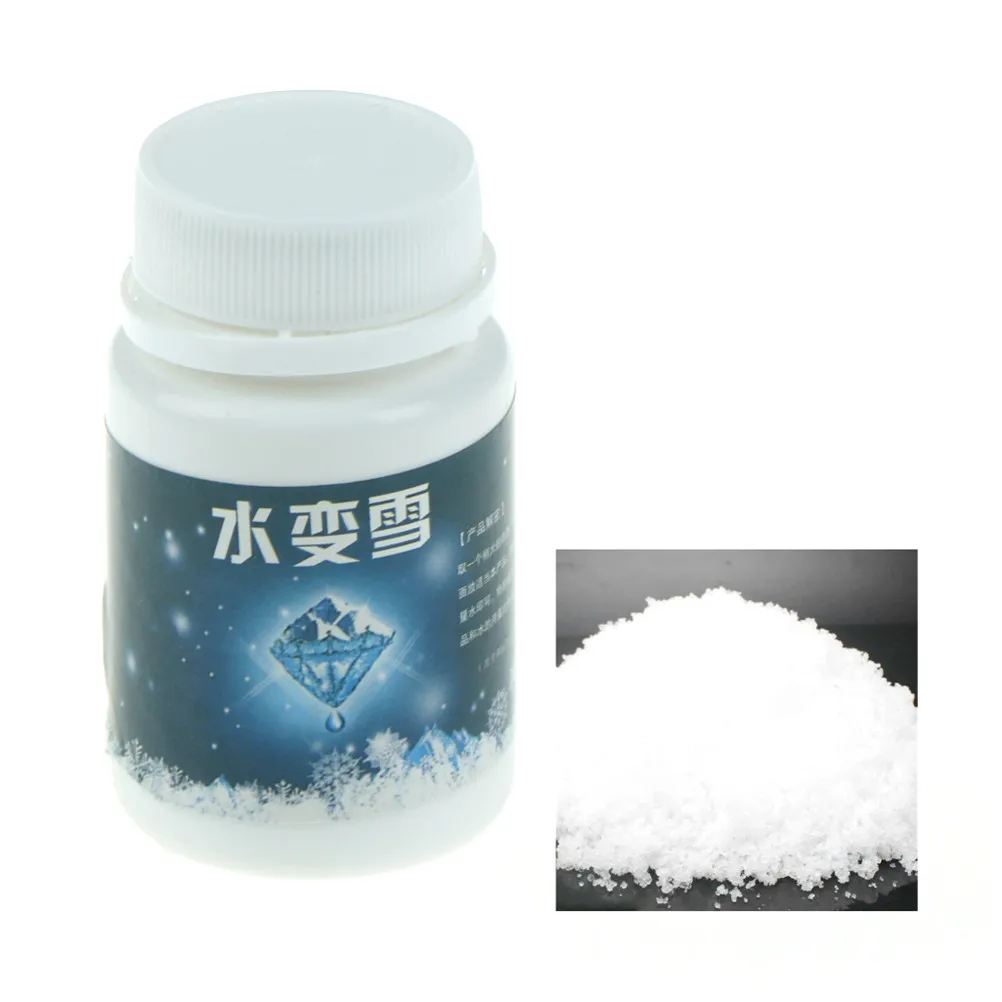 DIY Artificial Snow Powder Instant Man made Snow Can Magic Add Water