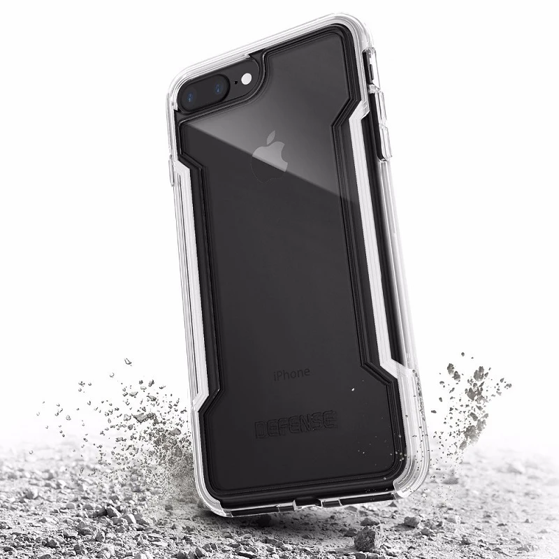 Защитный прозрачный чехол X Doria для телефона iPhone SE2 7 8 военного класса проверенный