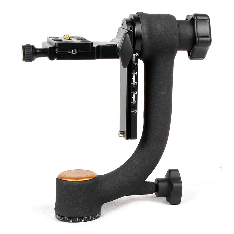

QZSD Q45 Professional 360-degree Panorama Gimbal Tripod Head Bird-Swing Quick Release Plate For DSLR Video Camera Telephoto Lens