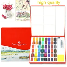 Высокое качество 24/36/48 Цвета Твердые акварельные Краски Профессиональный пигмент с Краски щетка для Краски ing художника товары для рукоделия