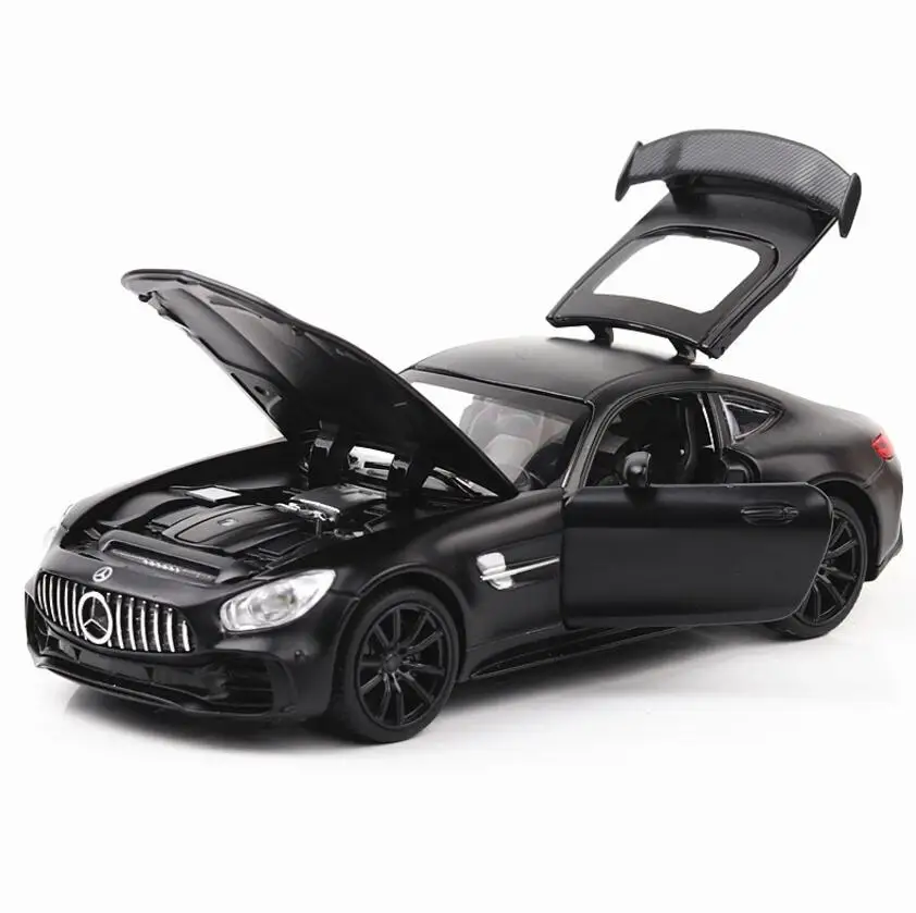 1:32 игрушечный автомобиль BENZ GTR AMG металлическая игрушка сплав супер автомобиль Diecasts& игрушечный Транспорт модель автомобиля Миниатюрная модель автомобиля игрушка для детей - Цвет: Черный