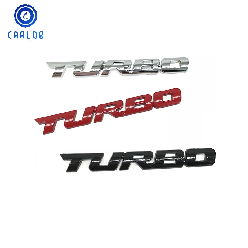 CARLOB стайлинга автомобилей 3D Металлическая Эмблема TURBO Стикеры тела сзади значок
