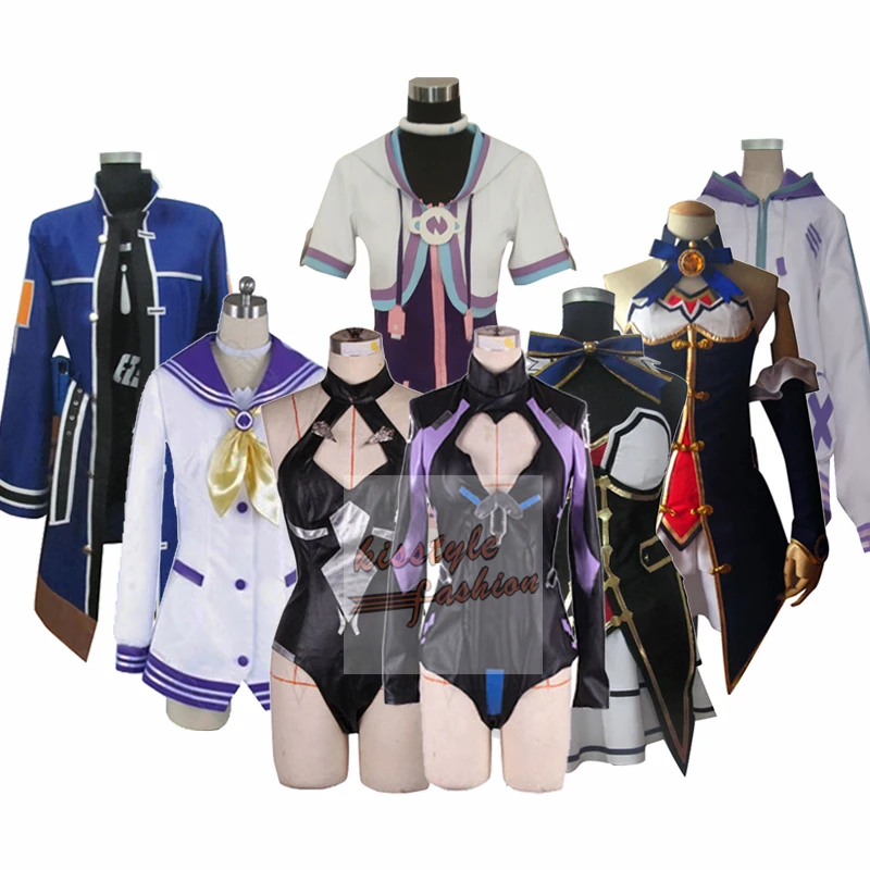 Neptunia Если Mk2 больших размеров Нептун Noire Uni цвета: черный фиолетовый топ белого