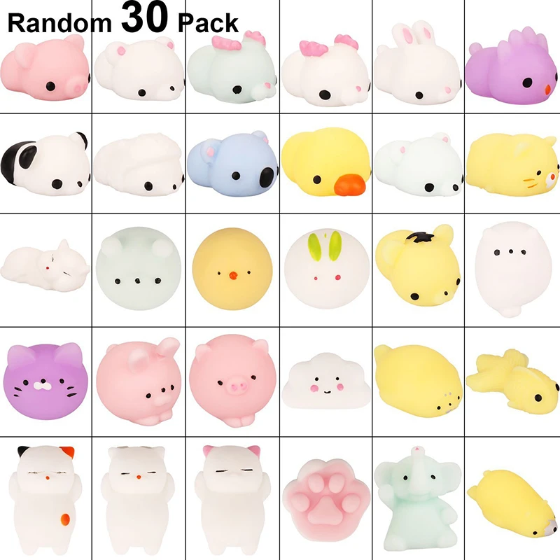 30 шт. животного Squishies игрушки пасхальное яйцо наполнителей Kawaii Squishy Panda ленивый