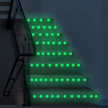 

3D Stickers Stars dot Glow In The Dark Luminous Fluorescent Wall Stickers PVC Stair switch Room Decors wall sticker