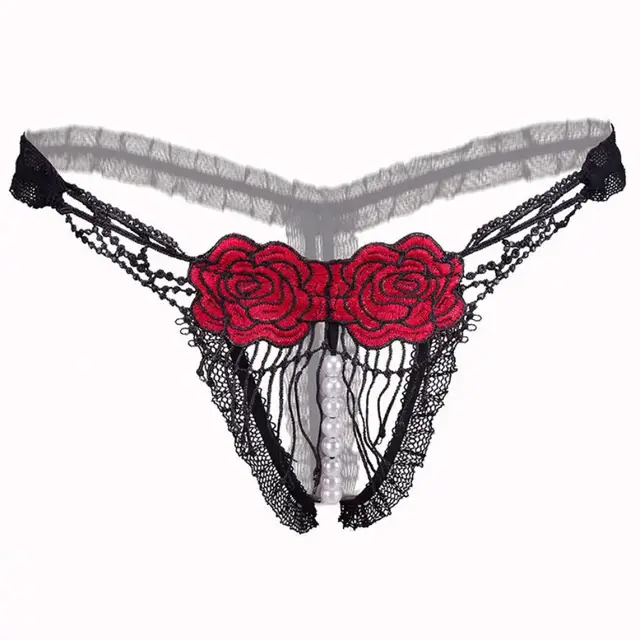 Buy Womens Sexy Lace Crotchless Panties Open Crotch 