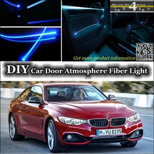 Интерьер окружающего света настройки атмосферу волокно оптическое Ленточные огни для BMW 4 M4 F32 F33 F36 двери Панель освещение не EL свет
