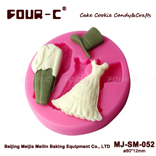 Silicone impression fondant mold wedding cake decorating mold fondant
