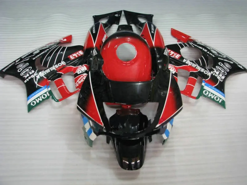 КМ красный черный на заказ мотоцикл Обтекатели наборы для 1995 CBR600 F3 1996 CBR 600 95 CBR600F 96