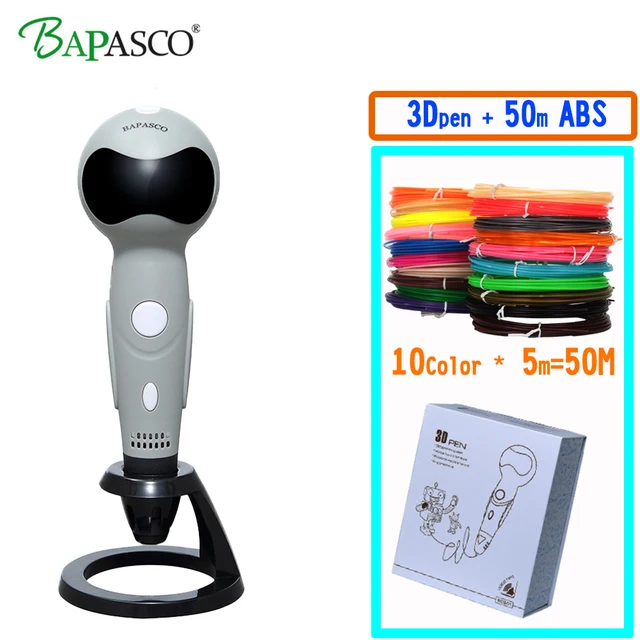 Best Price 2018 Newest 3D Pen Robot Gift For Kids Best DIY Gift 3D Printing Pen Voice Prompts USB Charge Pen 3D Doodle Add 50M ABS Material Best Price 2018 Newest 3D Pen Robot Gift For Kids Best DIY Gift 3D Printing Pen Voice Prompts USB Charge Pen 3D Doodle Add 50M ABS Material