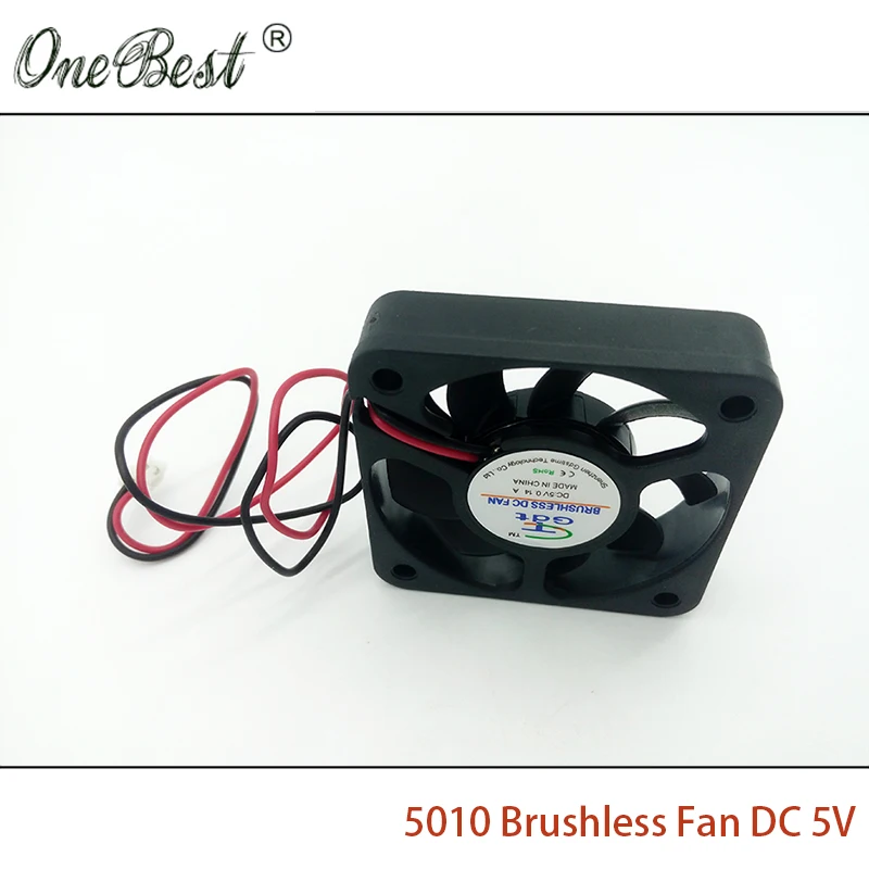 5010 бесщеточный вентилятор DC 5V 0.14A 50X50X10mm PH2.0 2Pin маленький источник питания 5 см 50 мм