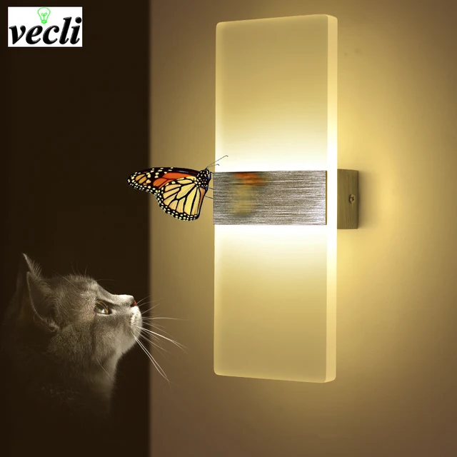 Modern 7w LED Wall Lamp Bathroom bedside Bedroom living room Wall ... Modern 7w LED Wall Lamp Bathroom bedside Bedroom living room Wall ...