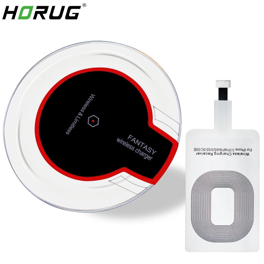 HORUG Qi Беспроводное зарядное устройство для Samsung Galaxy S8 S9 Usb Зарядка быстрое iPhone X 8 7